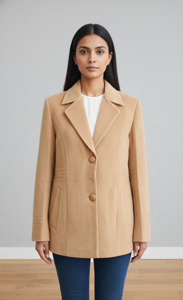 Soft Camel Structured Blazer
