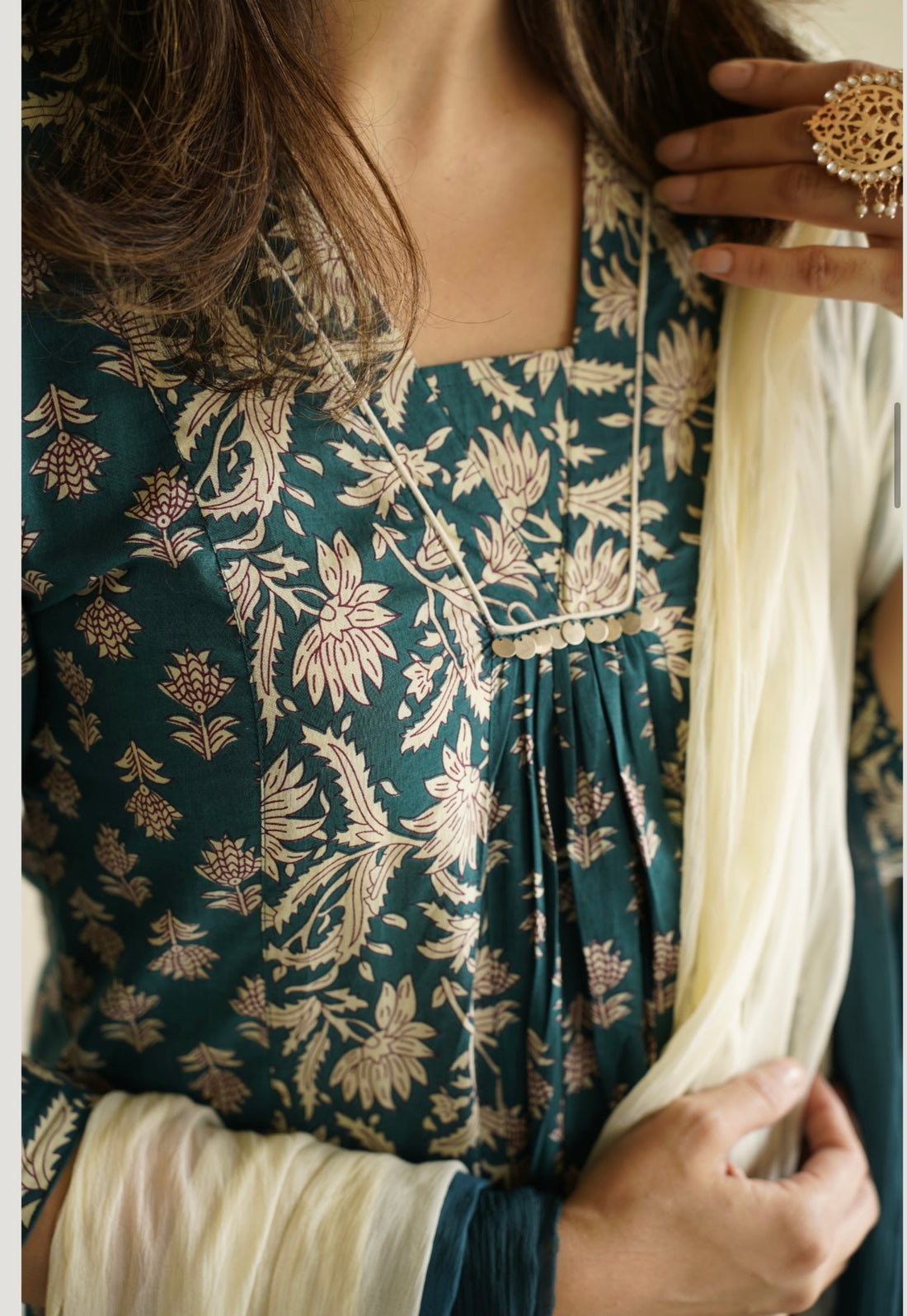 Classic Blockprint Kurta Set