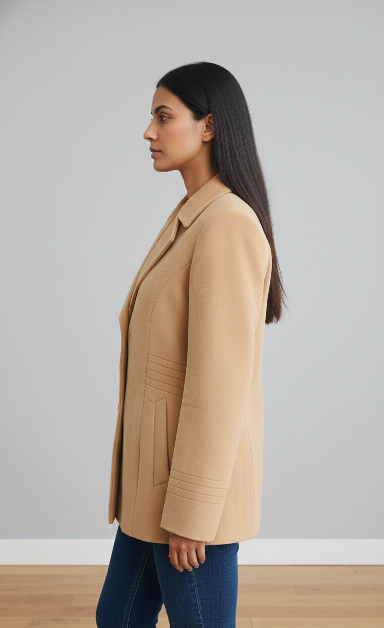 Soft Camel Structured Blazer