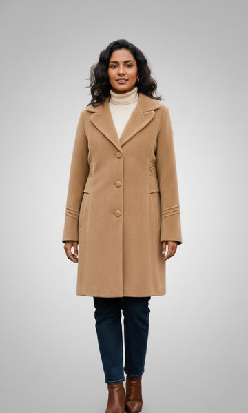 Mocha Grace Coat ~ Effortless Elegance in Warm Tones