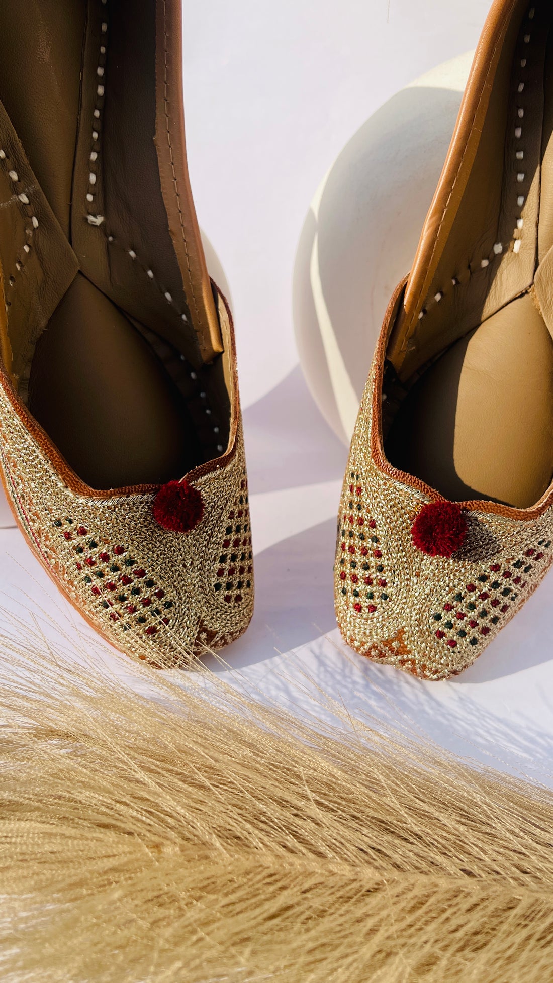 Mehfil-e-Zari ~ Heirloom Gold Punjabi Juttis