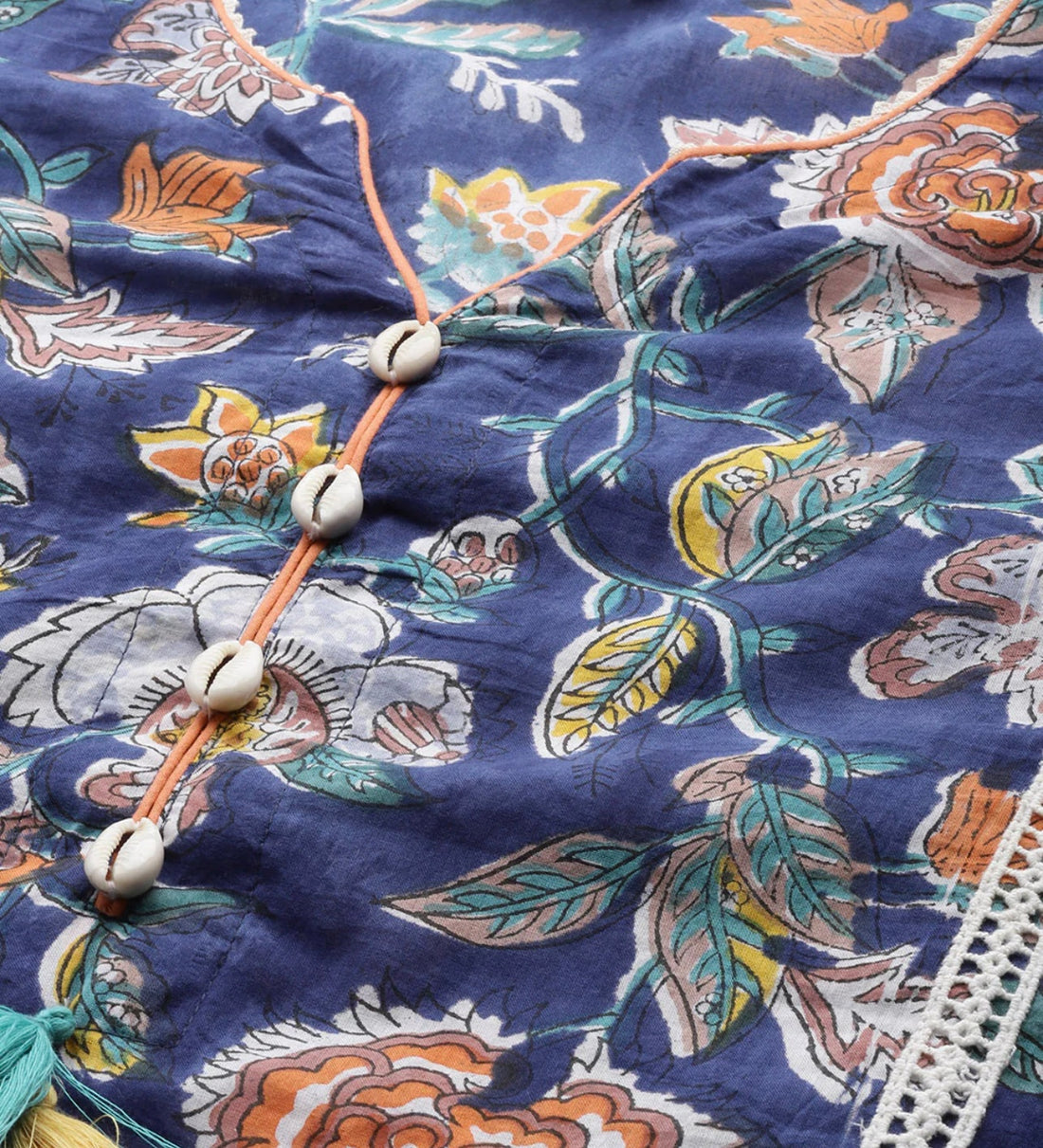 Blue Colored Choga Set