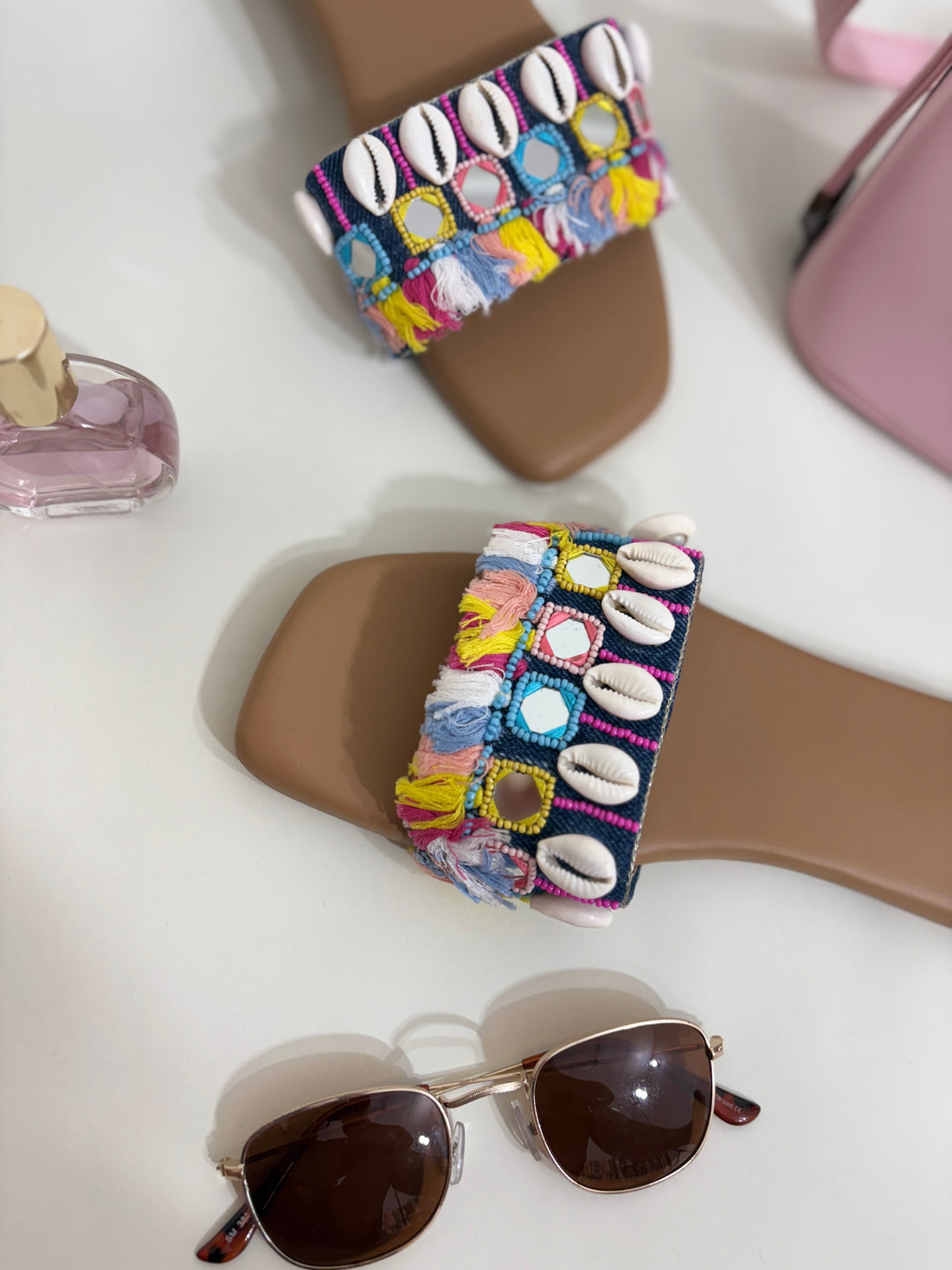 Boho Beach Shell Flats