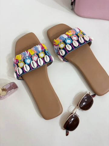 Boho Beach Shell Flats