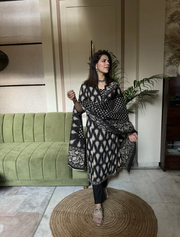 Motif Cotton Suit Set