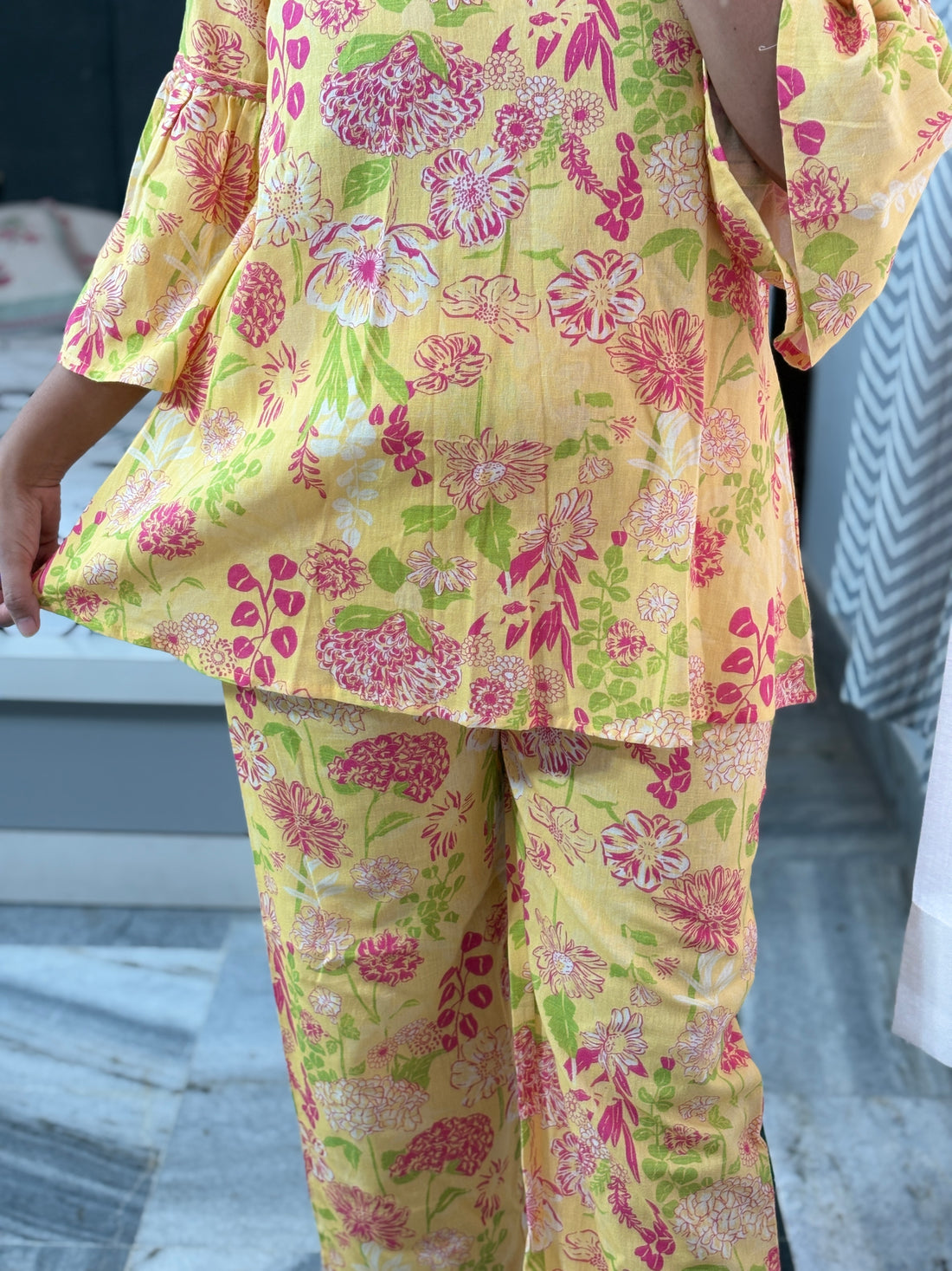 Yellow Floral Co-ord Set