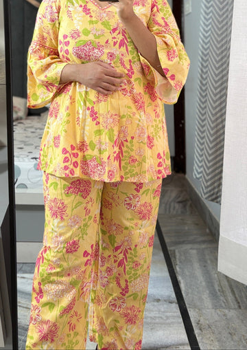Yellow Floral Co-ord Set